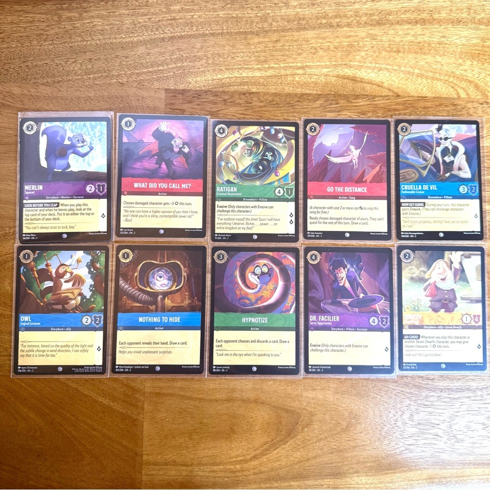✨Bundle of 10 Disney Lorcana Foil Cards ✨